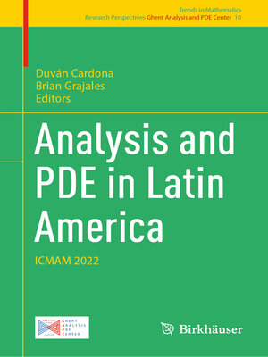 cover image of Analysis and PDE in Latin America